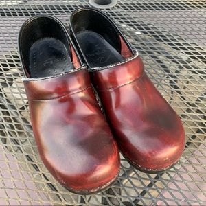 Red Danskos - size 40